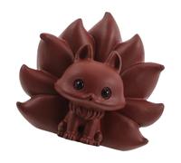 LALAFINA and Conversation Starter Figurine Ornament Clay Tea Pet Brown Zisha Handmade Decorative Accessory for Tea Ceremony and Study, Versatile Home Decor