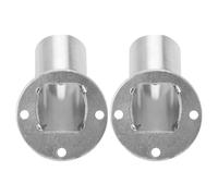 LALAFINA Angled Beveled Closet Pole Socket 90 Degree Rod Support Bracket with Flat Rustproof Finish for Wardrobe Rod Holder and Shower Curtain Installation