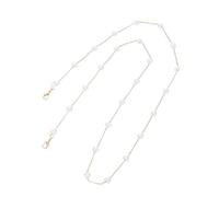 LALAFINA Anti-lost Earphone Hooks Strap Pearl Chain Alloy Material Comfortable and Fashionable Design for Wireless Earphones and Eyewear Safety Use