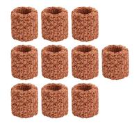 LALAFINA Aquarium Filter Rings Ceramic with Wide Adherent Parasitism Area 10pcs and Balanced Environment, Water Plant Fixed Gravity Rings for Fish Tank for Aquarium Accessories
