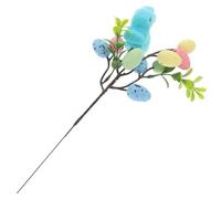 LALAFINA Artificial Easter Egg Picks Lightweight Colorful Foam Easter Egg Branches for Bouquets and Office Decoration, Versatile Spring Table Ornament with Festive Touch