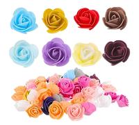 LALAFINA Artificial Rose Petals 3.5cm Fake Flower Decor Realistic Rose Buds for Home Wedding Party Decoration