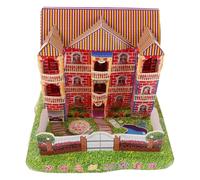 LALAFINA Authentic Japanese Style Paper Villa for Ancestor Worship with Large Spacious Structure and Realistic Detailed Design, for Ghost Festival Traditional Offering, Easy Transportation