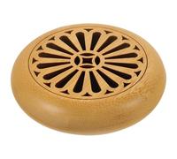 LALAFINA Bamboo Incense Burner Small Incense Holder for Desktop Decor and Tea Rooms, Classical Style Hollow Censer with Lasting Use and Soot Collection for Home Fragrance