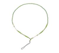 LALAFINA Beaded Phone Pendant Mobile Phone Lanyard with Crystal Beads DIY Decor Chain for Women Stylish Lost Hanging Strap Keychain Camera Id Card Accessory