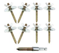 LALAFINA Bird Cage Perch Screws Fixing Screws for Bird Stand with Wooden Gaskets Not Easy to Deformation Will Not Damage the Cage