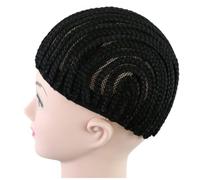 LALAFINA Black Crochet Wig Cap for Making Braiding Wigs, Stretchable Polyester Sew Dome Net with Easy to Wash Feature, Size S for Comfortable Wear and Secure Fit