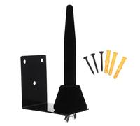 LALAFINA Black Iron Wall-mounted Flute Clarinet Rack 3 Screws, Space Saving and Stability Improving Holder for Wind Instruments, Suitable for Music Shops and Studios