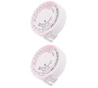 LALAFINA Bmi Body Measuring Tape 2Pcs Waist Measuring Calculator Tape Measures Tools for Weight and Fat Measurement