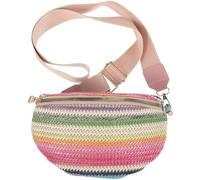 LALAFINA Bohemian Style Waist Pack for Women with Wide Shoulder Strap, Pp Material, Easy to Open and Close, Quick Access Waist Bag for Daily Use and Running