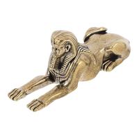 LALAFINA Brass Egyptian Sphinx Figurine Vintage Sculpture Single Piece for Home and Office Decoration