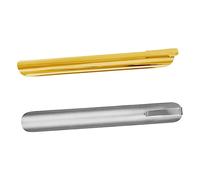 LALAFINA Bread Crumb Scraper and Crumb Sweeper Set 2pcs Stainless Steel Food Scraper for Kitchen and Restaurant Counter Cleaning Gold and Silver