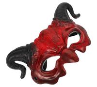 LALAFINA Brown Half Face Claw Devil Mask for Halloween and Masquerade, Comfortable Pu Foam Material Scary Appearance, Novelty Fancy Dress Accessory for Party and Cosplay