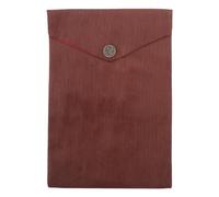 LALAFINA Buddhist Book Pouch Bag Corduroy Bible Storage Bag Coffee Large Capacity Chinese Style for Worship