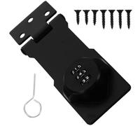 LALAFINA Cabinet Combination Lock with 3-Digit Code Anti-Theft Drawer and Refrigerator Lock for Double-Door Cabinets Proof and Adult Use