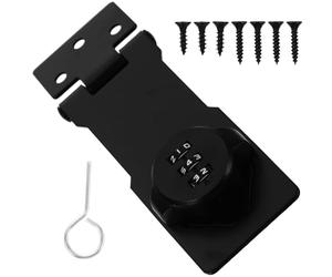 LALAFINA Cabinet Combination Lock with 3-Digit Code Anti-Theft Drawer and Refrigerator Lock for Double-Door Cabinets Proof and Adult Use