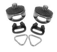 LALAFINA Camera Strap Triangle D-rings Set with 1/4 Safety Screws 4pcs Replacement Camera Clip and Hook for Neck and Wrist Straps Compatible with Dslr Sturdy Accessory for Photography Enthusiasts