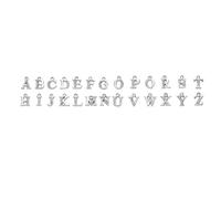 LALAFINA Capital Letter Pendant 26Pcs DIY Delicate Charm Pendants for Jewelry Making Bracelet Earrings Holiday Accessories