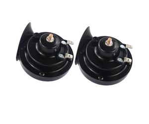LALAFINA Car Speakers Pair, Small Sturdy Audible Warning for Motorbike | PC and Metal Build, Black Smooth Surface, Quick Installation for Scooter Riders and Vehicle Maintenance Upgrade