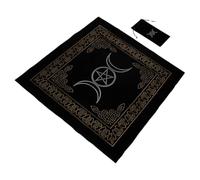 LALAFINA Card for Tablecloth Decorative and Tarot Bag Velour Storage Set Black Fabric with Comfortable , No Discoloration Material , Creative and Artistic Design Cards Game and Altar