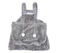 LALAFINA Cat Carrier Apron Pet Carrier Bag Portable Lightweight Coral Fleece Apron with Kangaroo Pocket for Small Pets and Puppies at Home