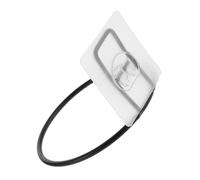 LALAFINA Cat Feeding Shelf Wall-mounted Feeder Rack Pet Bowl Mount with Nail-free Stickers Plastic and Iron Construction Black Prevents Food Getting Caught and Bowl Overturning for Pet Cage