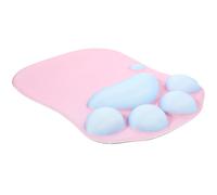 LALAFINA Cat Paw Silicone Mouse Pad with Wrist Support Non-slip Gaming and Office Mouse Mat for Computer and Laptop Use