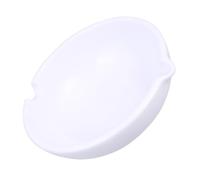 LALAFINA Ceramic Ink Dish and Brush Washing Plate Pen Holder White Calligraphy Ink Plate for Office and Art Painting and Brush Cleaning