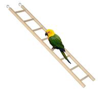 LALAFINA Chewable Wood Bird Ladder for Parrots and Budgerigars, Small Bite-resistant Climbing Expanding Activity Space, for Bird Cage and Mouse Cage