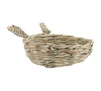 LALAFINA Chewing Hamster Nest Small Woven Molar Bed for Gerbil and Chinchilla Cage Accessories Fun Play