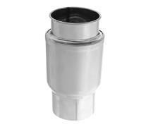 LALAFINA Chimney Elbow Stainless Steel Stove Pipe Elbow Water Heater Vent Pipe for Gas Water Heater Bathroom Use