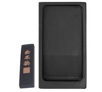 LALAFINA Chinese Calligraphy Inkstone with Ink Stick, Rectangle Ink Stone Tray for Traditional Calligraphy Practice Painting Drawing