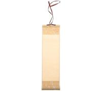LALAFINA Chinese Calligraphy Scroll 14.17X3.94In Blank Rice Paper Small Hanging Scroll for Home Office Decor Traditional Xuan Paper Wall Ornament
