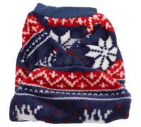 LALAFINA Christmas Dog Clothes Windproof Puppy Hoodie with Adorable Deer Snowflake Pattern, Soft Polyester Material, Practical and Skin-friendly for Outdoor Activity on Cold Winter Days