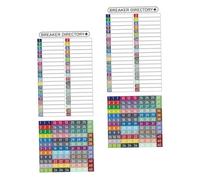 LALAFINA Circuit Breaker Labels with Writable Tags for Electrical Box Outdoor Use PVC Stickers for Industrial Maintenance and Facility Management Easy-Read Electrical Panel Markers