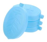 LALAFINA Cooler Easy to Store Air Conditioner for Reusable Packs Ice Packs 4pcs PE Material Leak-proof Ice Blocks Food Cooling Fan for Food and Fruit for Restaurant and Transport