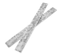 LALAFINA Copper Engraved Calligraphy Ruler Bar Zodiac Paperweight White Copper Silver Manuscript Paper Holder for Rice Paper Calligraphy Practice and Art Painting