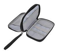LALAFINA Cord Organizer Electronics Storage Case Medium Black Pouch for Power Bank Data Cables USB Drives More Travel Friendly Digital Accessory Organizer with Mesh Pouch