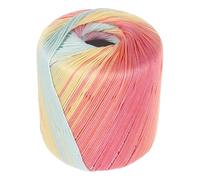 LALAFINA Cotton Crochet Yarn Gradient 440Ft Pastel Rainbow Multi- Thread for Sweaters Hats Gloves DIY Hand Knitting Projects