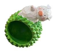 LALAFINA Creative Multi-function Jewelry Holder Rack and Countertop Keys Holder in Lovely Durian Pig Shape Made of Sturdy Synthetic Resin for Decorative Accessories and Outdoor Spaces