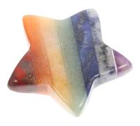 LALAFINA Crystal Delicate Craft with Beautiful Appearance and Made of Crystal Stone Five-pointed Star Statue Decorative Ornament, to Concentration Desktop Decoration Home
