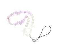 LALAFINA DIY Crystal Beaded Phone Lanyard for Smartphones Decorative Hanging Rope Wrist Strap Easy Installation Compatible Phone Models Adjustable Length Multi-Color
