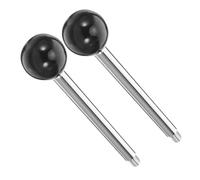 LALAFINA DIY Jewelry Bender Tool Handles Ergonomic Metal and Plastic Construction 2pcs Portable Ring Bender Handle for Rings and Earrings for Jewelry Crafting Projects