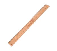 LALAFINA Dual Scale Measuring Tool for Sewing and Crafting Classic Wood Finish for Accurate Fabric Cutting and Classroom Teaching