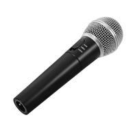 LALAFINA Dynamic Wireless and Wired Microphone Aluminum Alloy Handheld Mic for Karaoke Live Streaming Compatible with Smartphones Computers Professional Vocal Mic