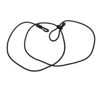 LALAFINA Elastic Nylon Paddle Leash for Kayaking and Boating, Wear Resistant Fishing Rod Tether with Coiled Design to Secure Paddles and Fishing Gear in Black
