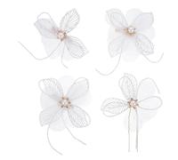 LALAFINA Elegant Ivory Blossom Hairpin for Wedding and Daily Life, Practical and Easy to Clip Alloy Pearl Hair Accessory, Chic Bridal Hair Clip for Women