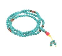 LALAFINA Ethnic Style Turquoise 108-Bead Prayer Bracelet, Unisex Wrist Mala with Green Beads, Charm Bracelet Chain for Feng Shui and Fashion Occasions