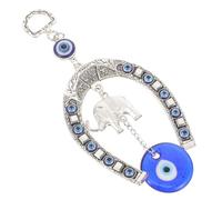 LALAFINA Evil Eye Alloy and Glass Material Hanging Elephant Ornament Easy to Charm with Unique Delicate Design, Lightweight Hanging Decoration for Home and Office