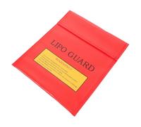 LALAFINA Explosion Proof Battery Bag Lithium Battery Protective Bag PVC Red Small and Sea Cargo Logistics